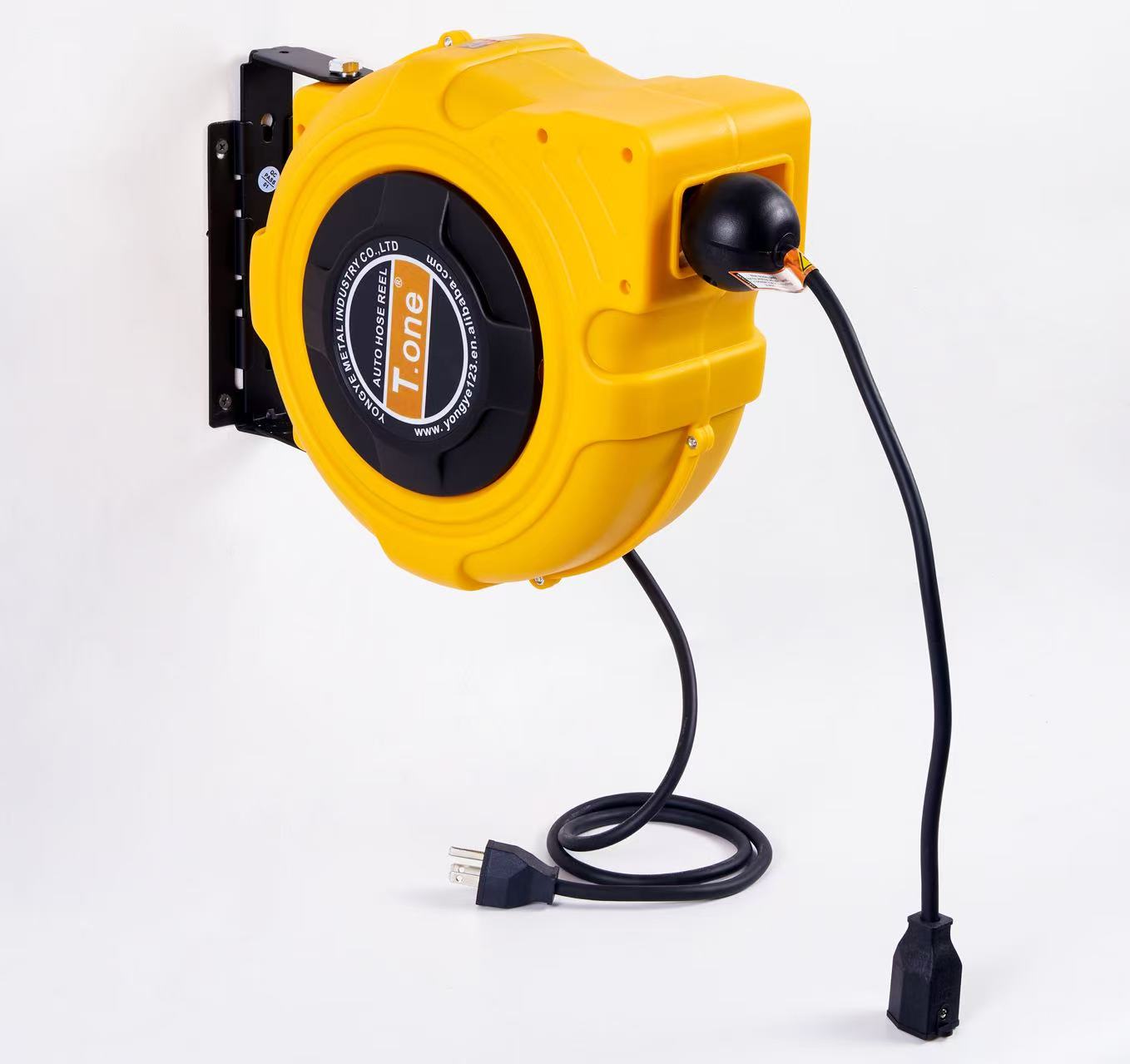 Electric Reel - Wandmontierte Automatische Einziehbare Kabelrolle Robuste Kunststofftrommel