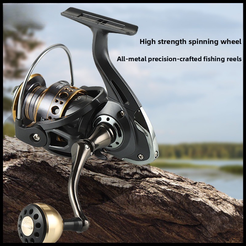 Reel Drag Knob - Leistungsstarke Metall-Spinnrolle mit Filz-Bremsscheibe & Vollmetall-Knopf,