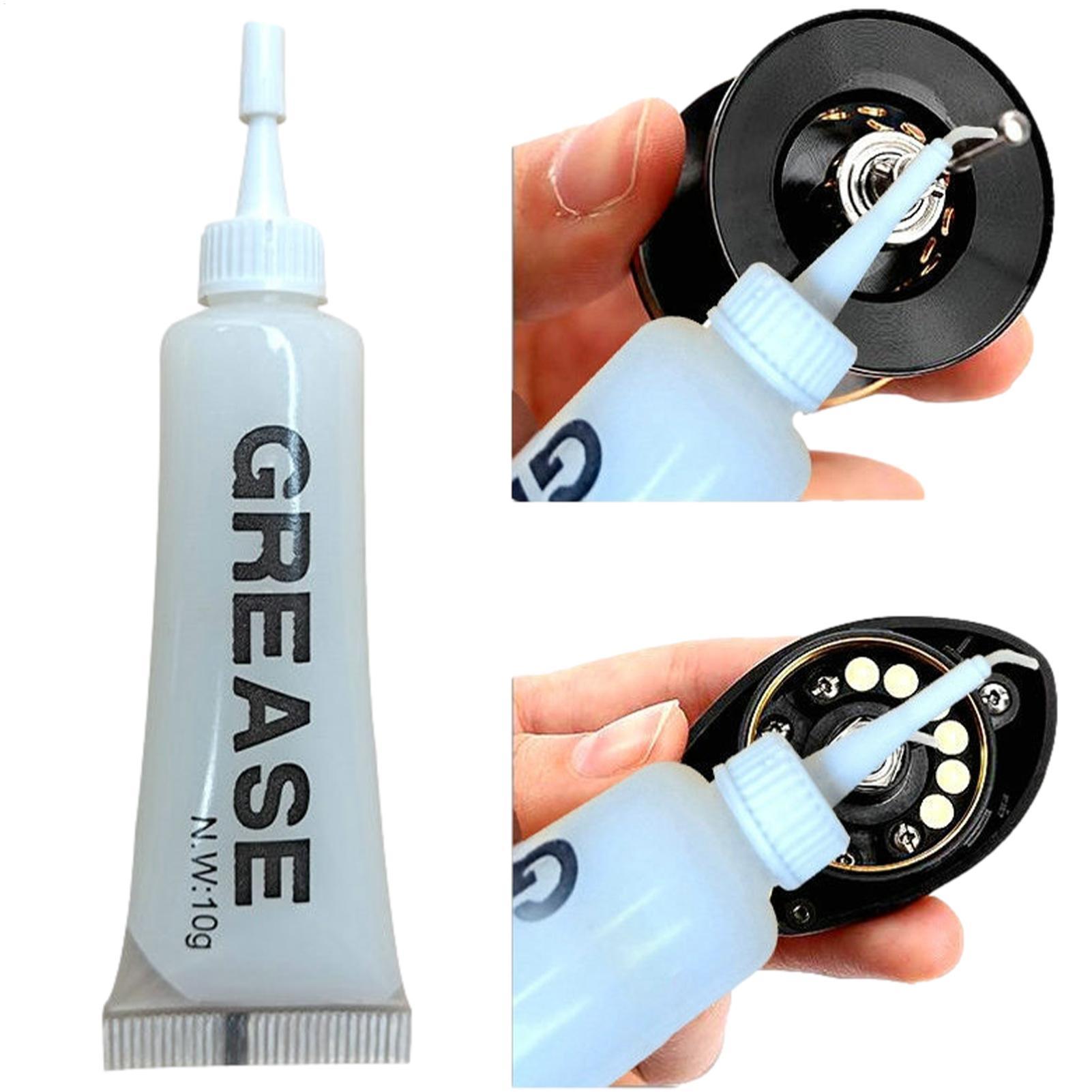 Reel Grease - Angelrollen-Schmierfett, tragbares Schmierfett für Angelrollenlager, Wartungsöl,