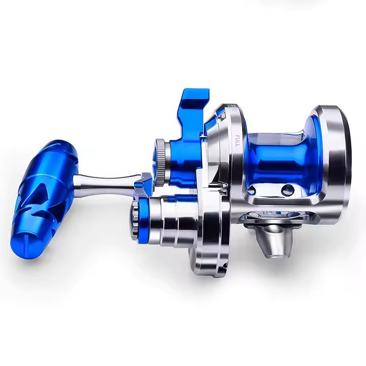 Trolling Reel - Ganzmetall 9+1BB CNC Angelrolle 6,3:1 Max