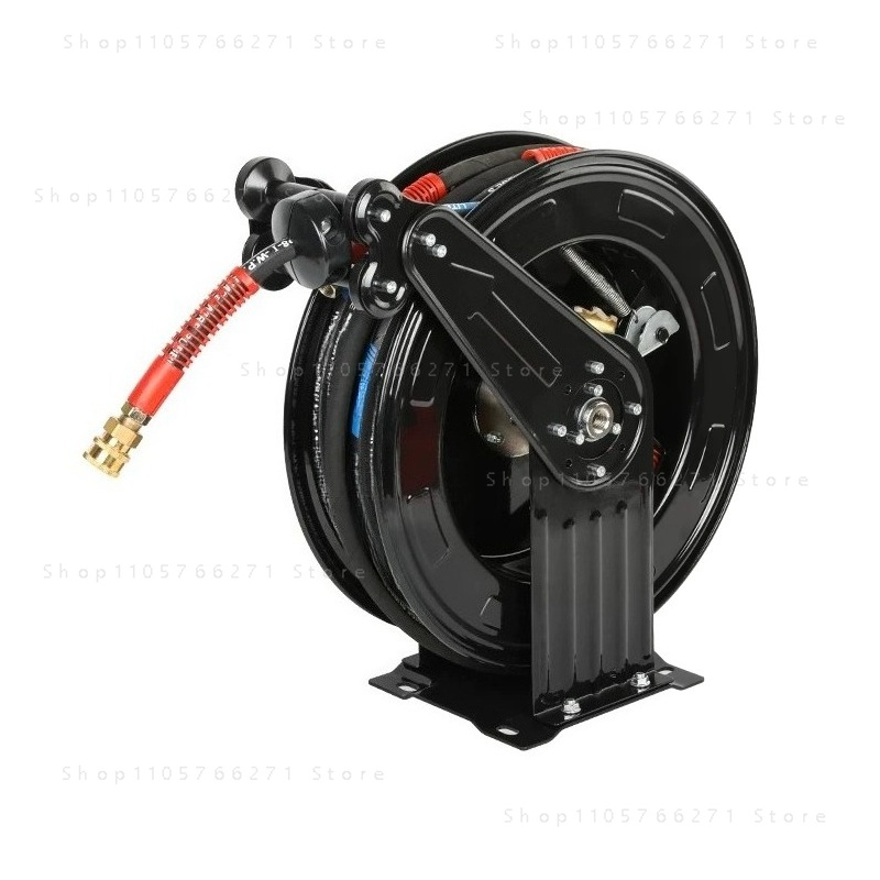 Reel Grease - Hochdruck-Luft-Wasser-Schlauchaufroller, automatisch einziehbar, für Autowäsche, Fettentfernung