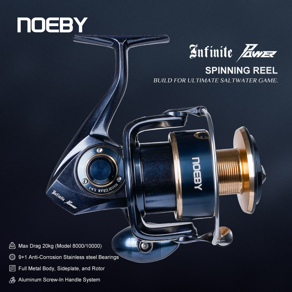 Noeby Infinite Power Spinnroll – Surf Reel Bewertung und Preis