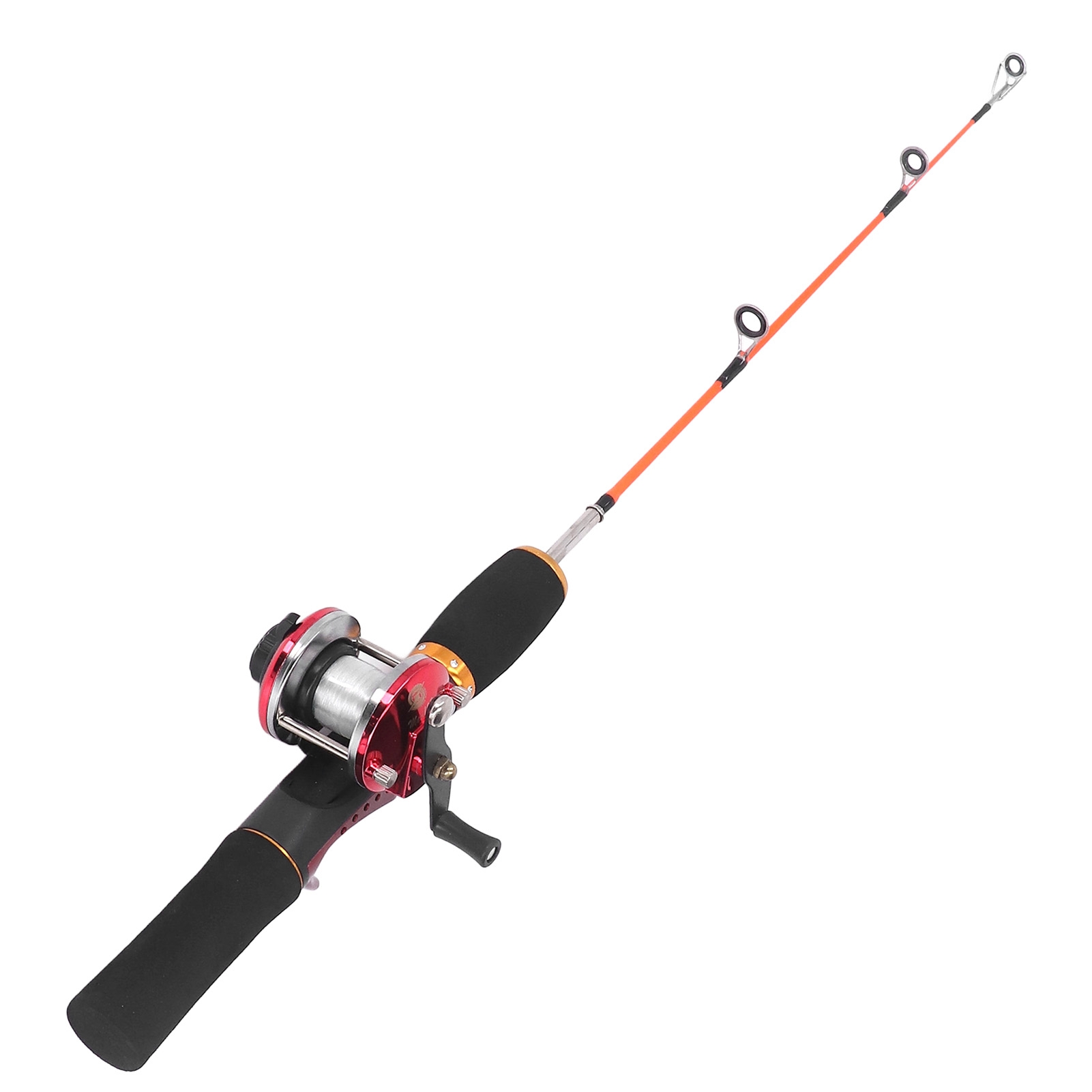 Winter-Eisfischrute mit Angelr – Ice Fishing Reel Bewertung und Preis