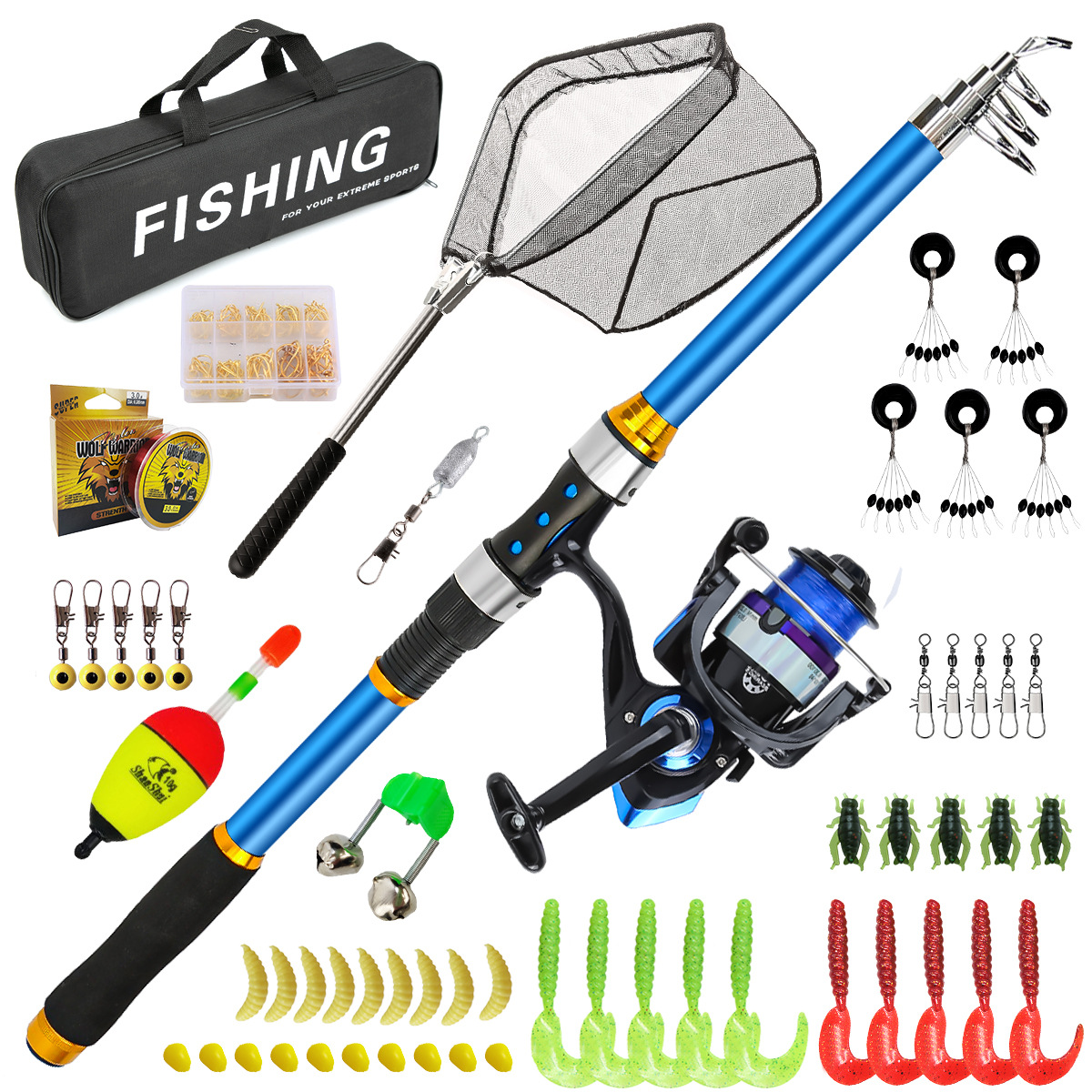 2,1–3,6 m Teleskop-Angelruten- – Spincast Reel Bewertung und Preis